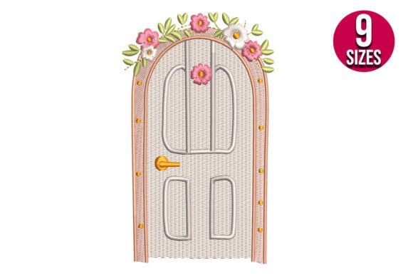Floral Door: A Seasonal Embroidery Gem for Holiday Home & Gift Projects