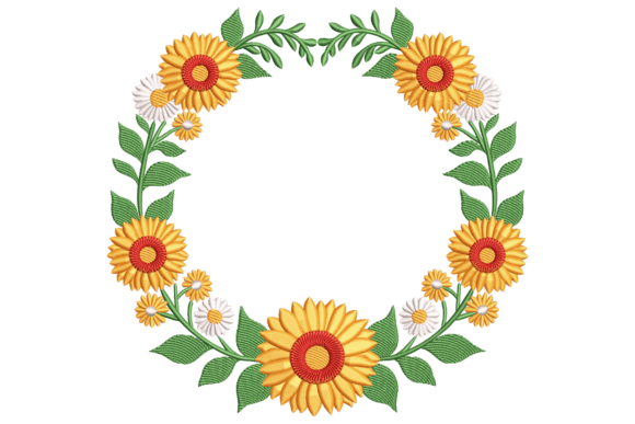 Sunflower Circle Frame: A Warm, Gift-Ready Floral Wreath